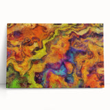 Colorful Abstract Wall Hangings – Fiery Organic Texture Flow