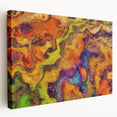 Colorful Abstract Wall Hangings – Fiery Organic Texture Flow