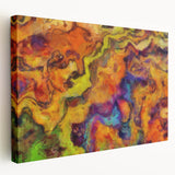 Colorful Abstract Wall Hangings – Fiery Organic Texture Flow