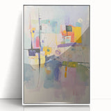 Soft Abstract Expressionist Wall Art – Pastel Dream Canvas Print