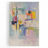 Soft Abstract Expressionist Wall Art – Pastel Dream Canvas Print
