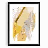 Earthen Harmony Abstracts - Elegant Gold and Yellow Abstract Art