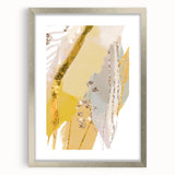 Earthen Harmony Abstracts - Elegant Gold and Yellow Abstract Art