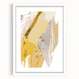 Earthen Harmony Abstracts - Elegant Gold and Yellow Abstract Art