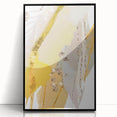 Earthen Harmony Abstracts - Elegant Gold and Yellow Abstract Art