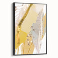Earthen Harmony Abstracts - Elegant Gold and Yellow Abstract Art