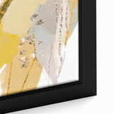 Earthen Harmony Abstracts - Elegant Gold and Yellow Abstract Art