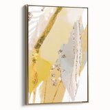 Earthen Harmony Abstracts - Elegant Gold and Yellow Abstract Art