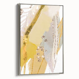 Earthen Harmony Abstracts - Elegant Gold and Yellow Abstract Art