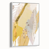 Earthen Harmony Abstracts - Elegant Gold and Yellow Abstract Art
