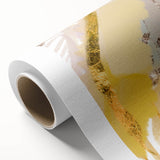 Earthen Harmony Abstracts - Elegant Gold and Yellow Abstract Art