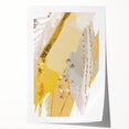 Earthen Harmony Abstracts - Elegant Gold and Yellow Abstract Art