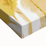 Earthen Harmony Abstracts - Elegant Gold and Yellow Abstract Art