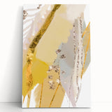 Earthen Harmony Abstracts - Elegant Gold and Yellow Abstract Art