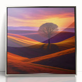 Sunset Over Rolling Hills - Fine Art Photography Canvas Prints