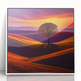 Sunset Over Rolling Hills - Fine Art Photography Canvas Prints