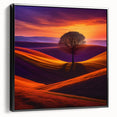 Sunset Over Rolling Hills - Fine Art Photography Canvas Prints