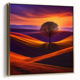 Sunset Over Rolling Hills - Fine Art Photography Canvas Prints
