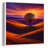Sunset Over Rolling Hills - Fine Art Photography Canvas Prints