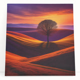 Sunset Over Rolling Hills - Fine Art Photography Canvas Prints