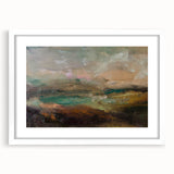Abstract Minimalist Landscape Paintings – Earthy Textured Nature Art