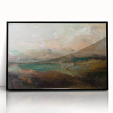 Abstract Minimalist Landscape Paintings – Earthy Textured Nature Art