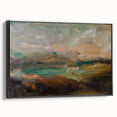 Abstract Minimalist Landscape Paintings – Earthy Textured Nature Art