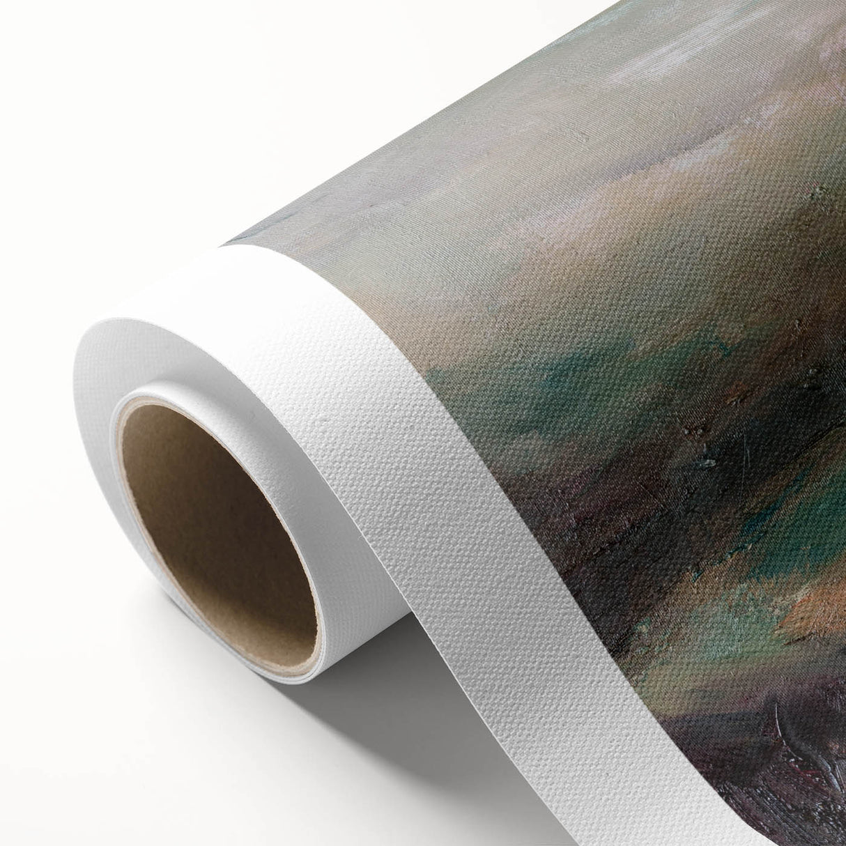 Abstract Minimalist Landscape Paintings – Earthy Textured Nature Art