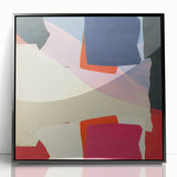 Bold Geometric Moody Modern Wall Art – Abstract Color Block Canvas