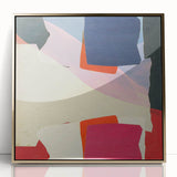 Bold Geometric Moody Modern Wall Art – Abstract Color Block Canvas