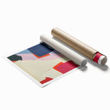 Bold Geometric Moody Modern Wall Art – Abstract Color Block Canvas