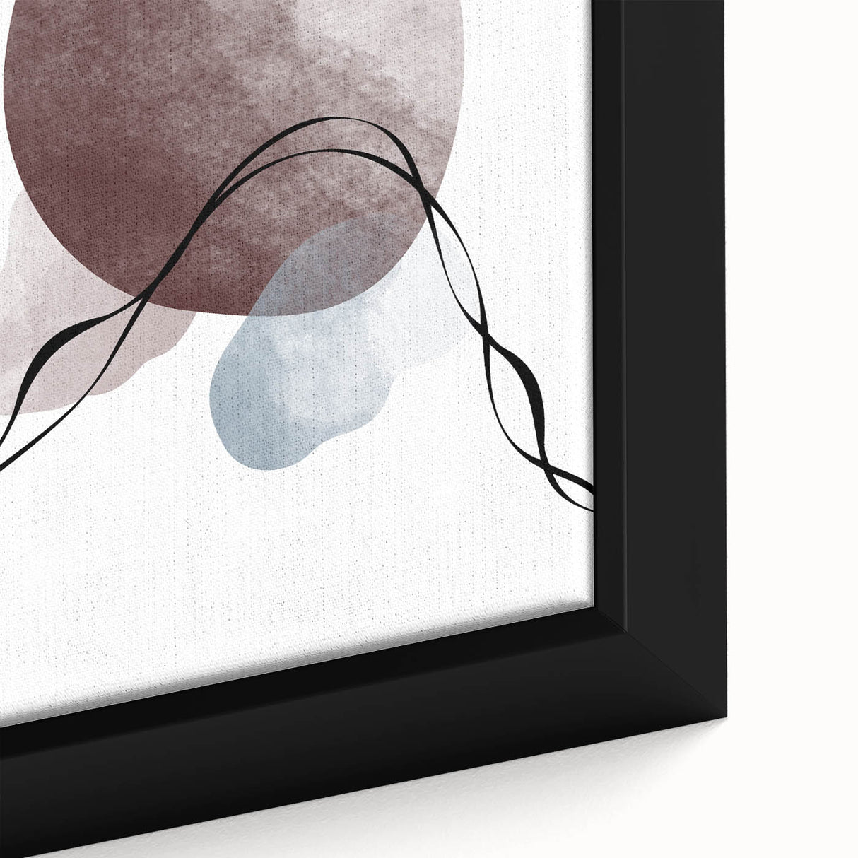Framed Abstract Art for Sale - Soft Modern Shapes in Earth Tones