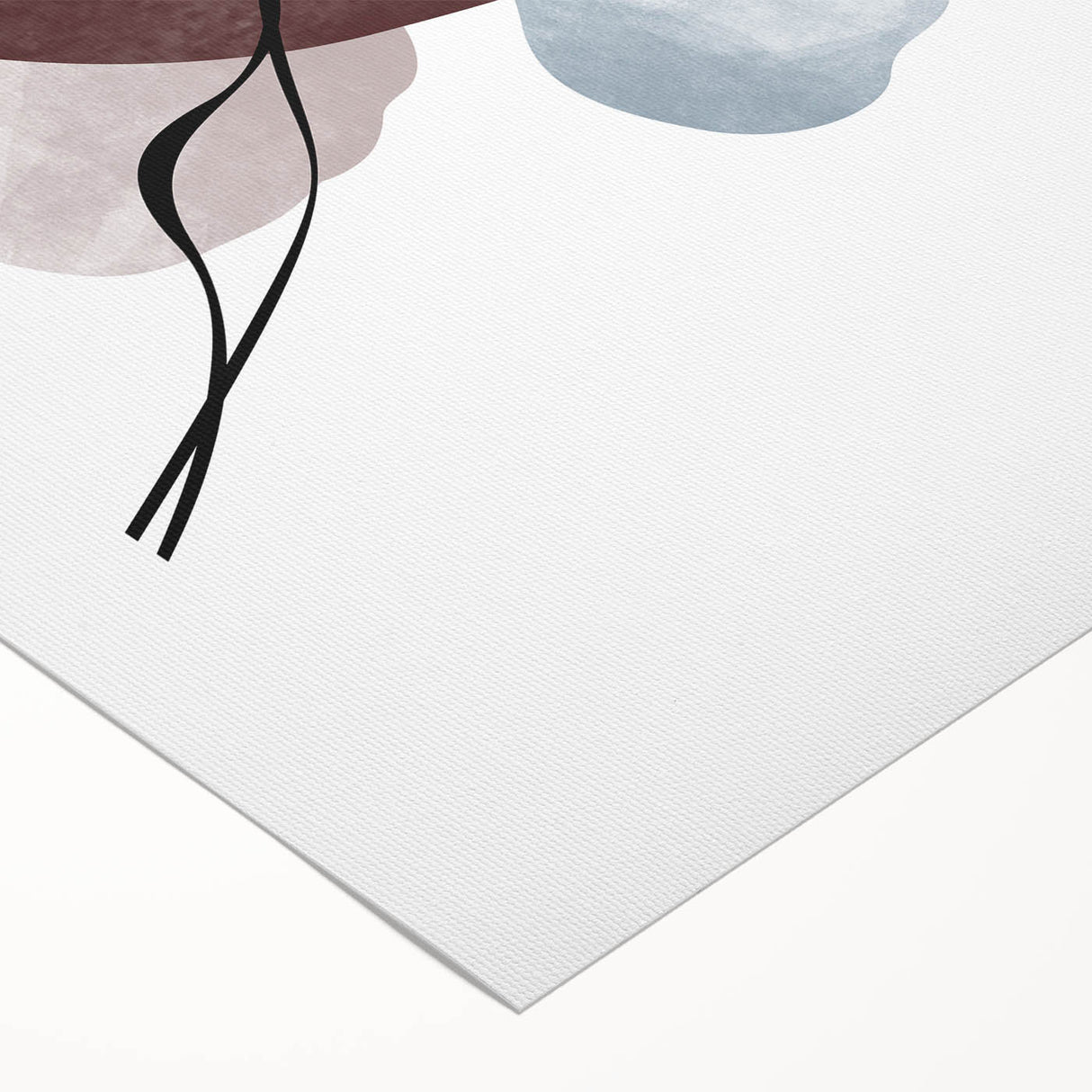 Framed Abstract Art for Sale - Soft Modern Shapes in Earth Tones