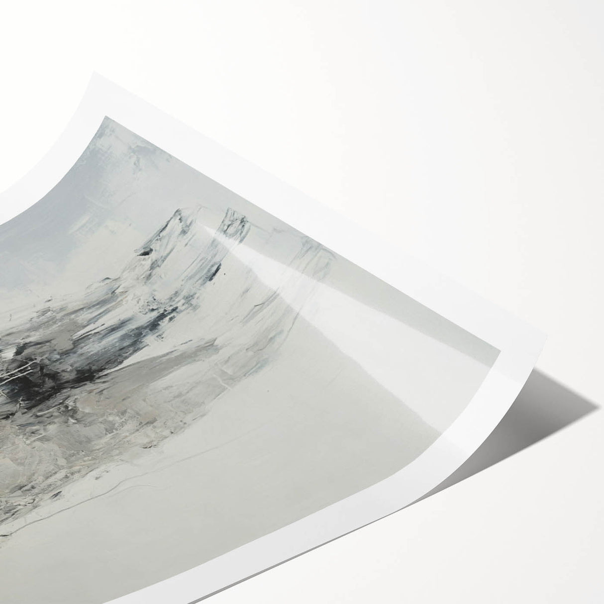 Abstract Figurative Wall Art – Emotional Monochrome Human Form