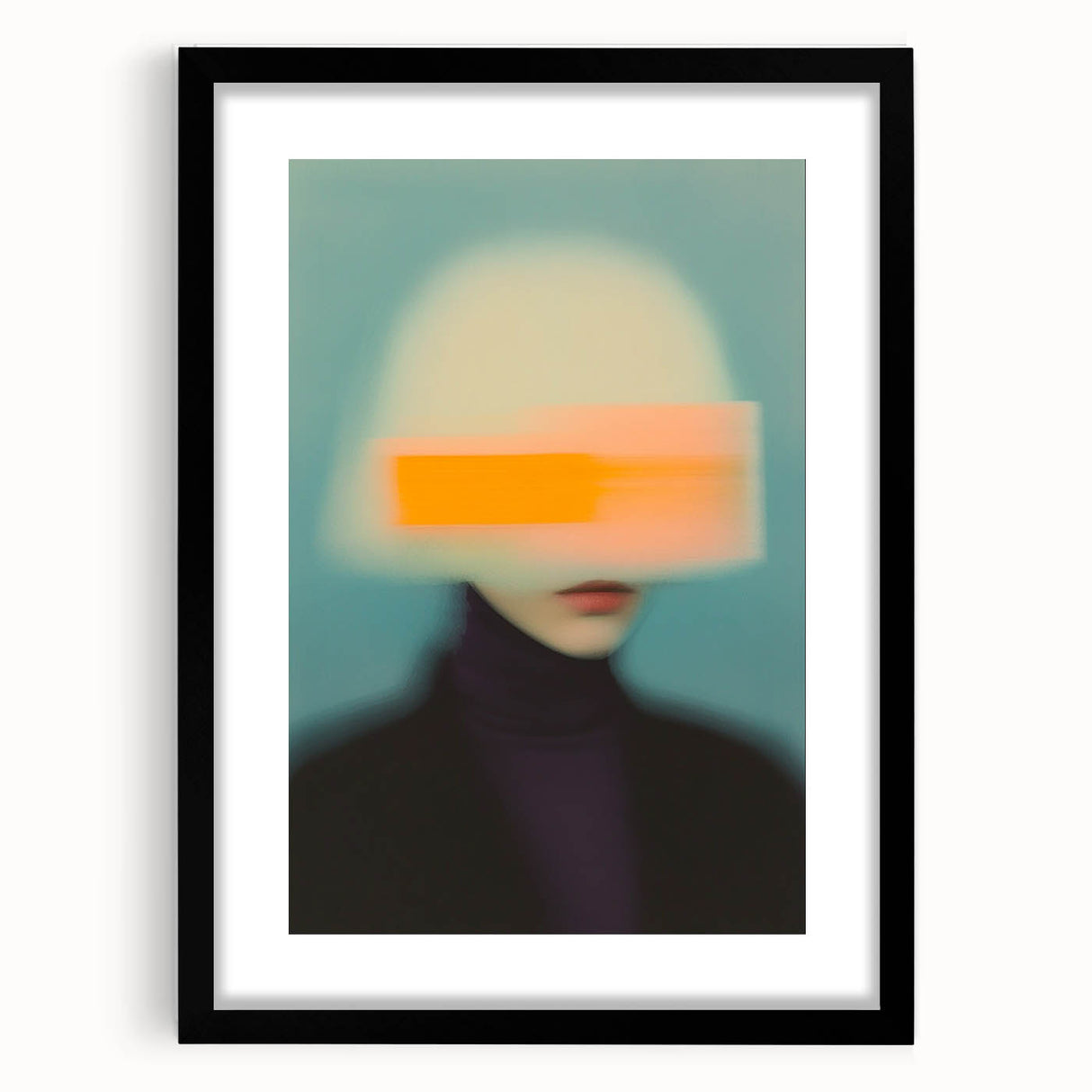 Minimalist Figurative Wall Decor – Modern Abstract Blurred Portrait