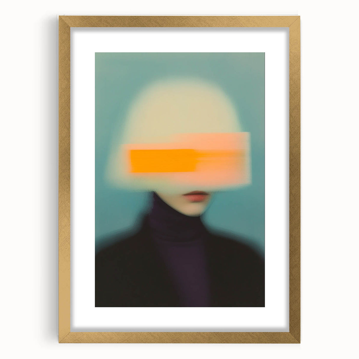 Minimalist Figurative Wall Decor – Modern Abstract Blurred Portrait