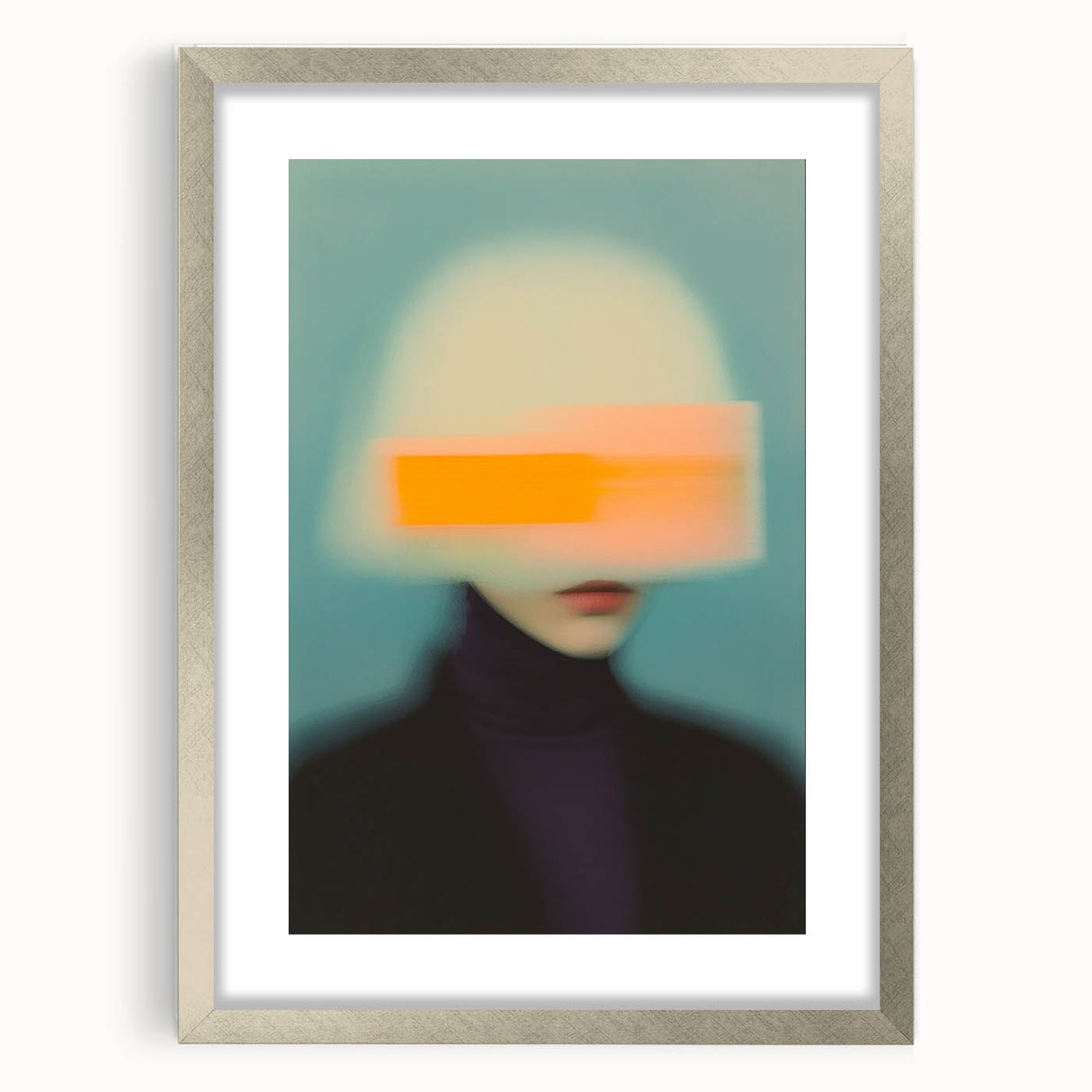 Minimalist Figurative Wall Decor – Modern Abstract Blurred Portrait