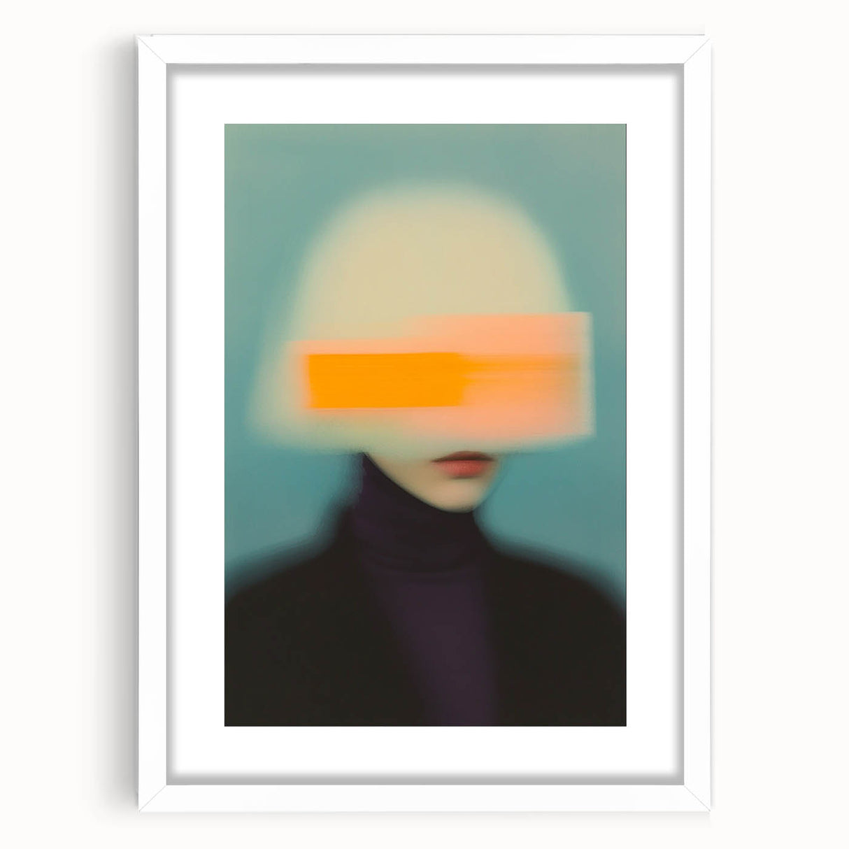 Minimalist Figurative Wall Decor – Modern Abstract Blurred Portrait