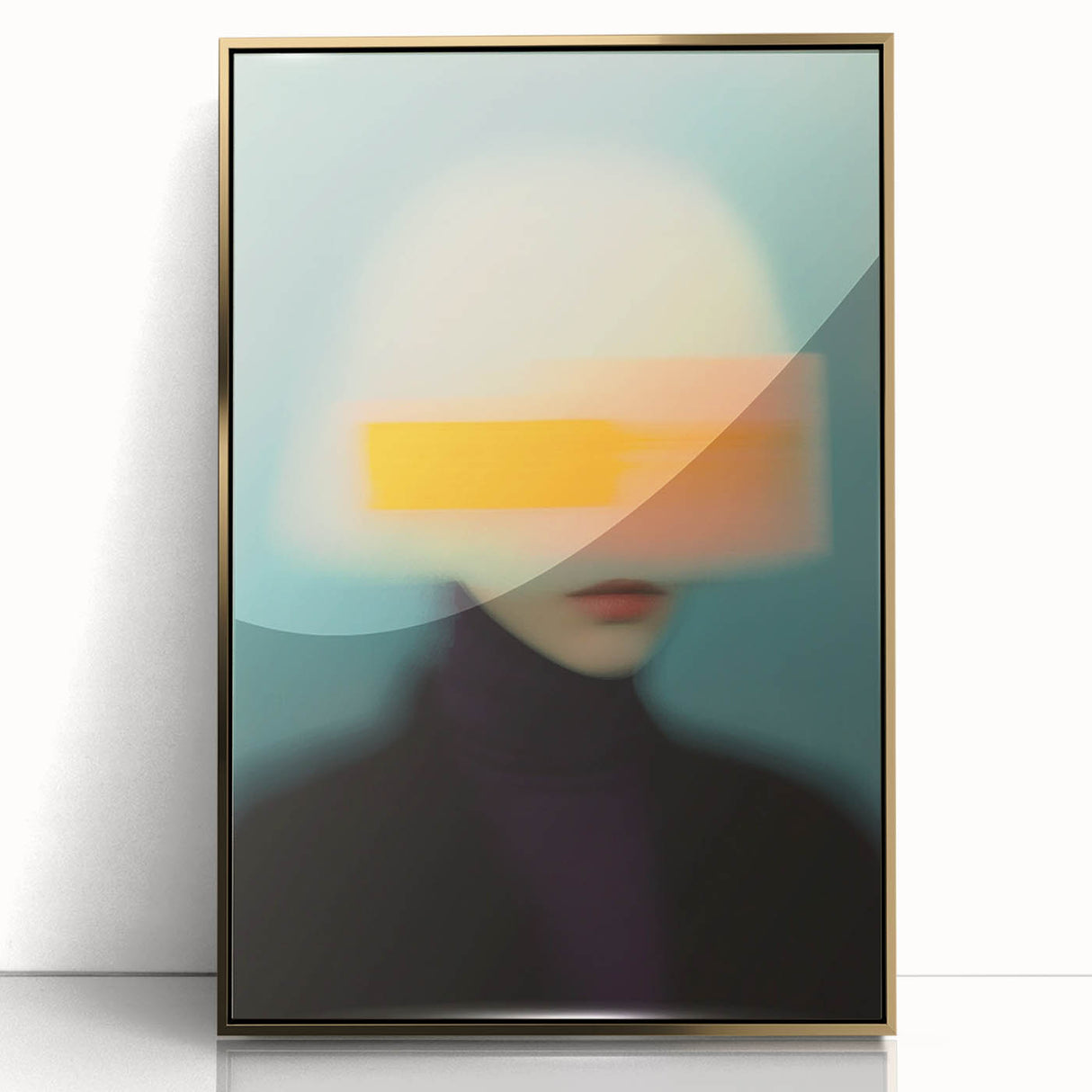 Minimalist Figurative Wall Decor – Modern Abstract Blurred Portrait