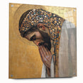 Elegant Figurative Wall Decor – Gold Accented Spiritual Portrait Art