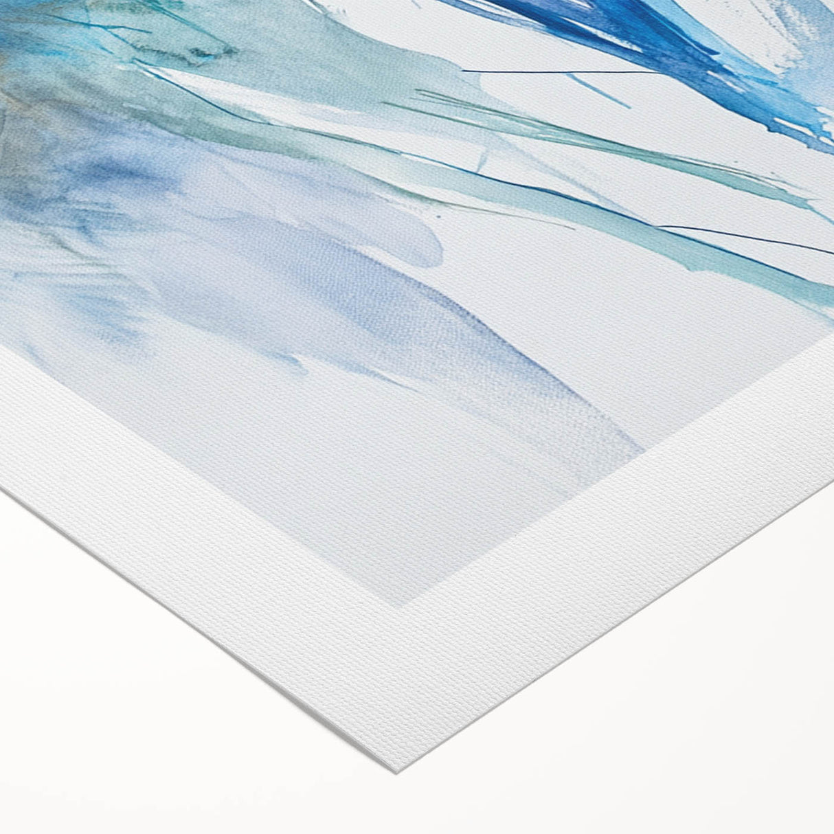 Contemporary Figurative Canvas Art – Ethereal Blue Watercolor Design