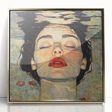 Unique Abstract Human Form Artwork – Serene Water Reflection Art