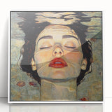 Unique Abstract Human Form Artwork – Serene Water Reflection Art