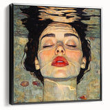 Unique Abstract Human Form Artwork – Serene Water Reflection Art