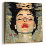 Unique Abstract Human Form Artwork – Serene Water Reflection Art