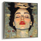 Unique Abstract Human Form Artwork – Serene Water Reflection Art