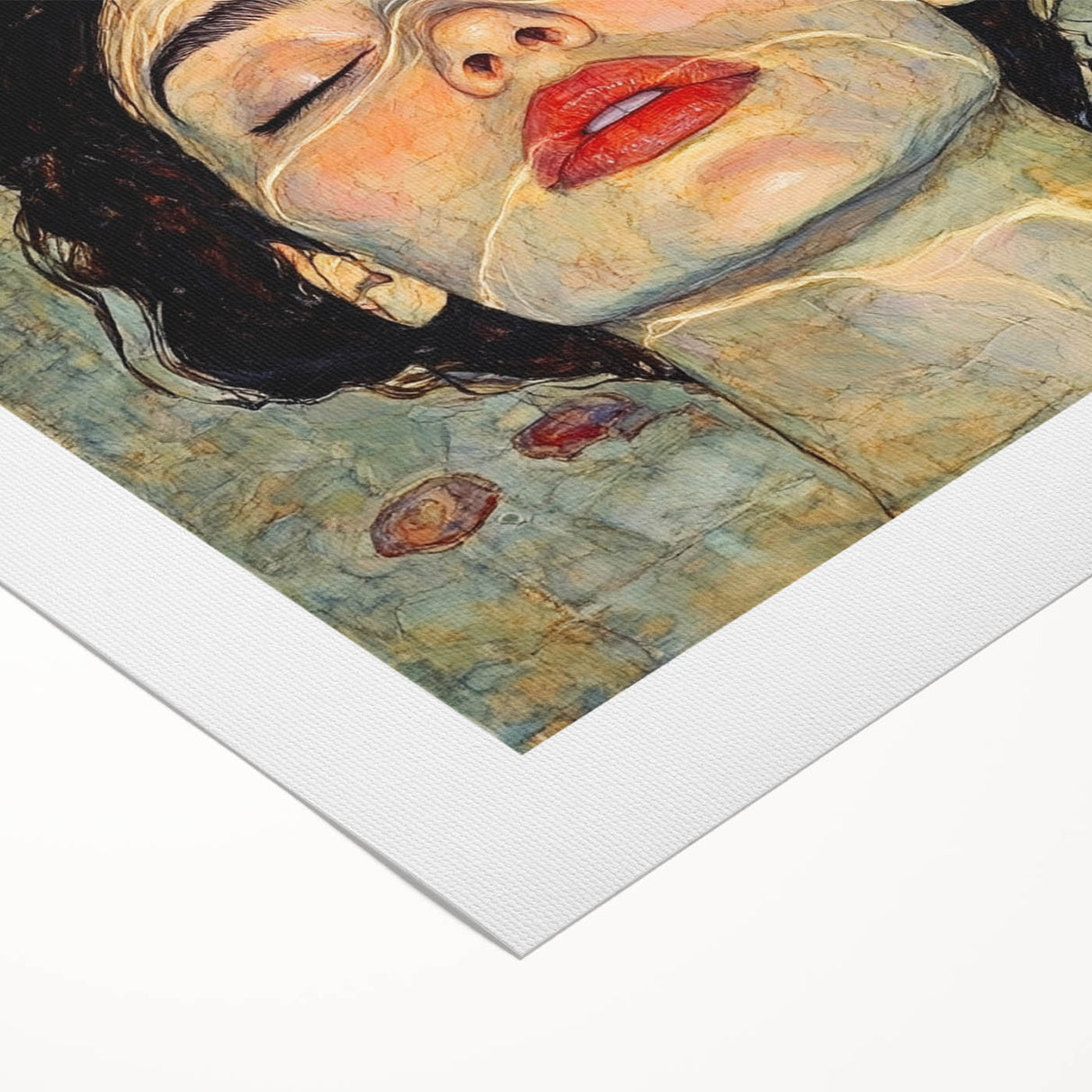 Unique Abstract Human Form Artwork – Serene Water Reflection Art
