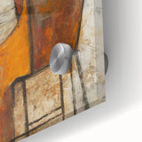 Figurative Abstract Art Prints – Minimalist Textured Seated Portrait