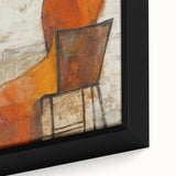 Figurative Abstract Art Prints – Minimalist Textured Seated Portrait
