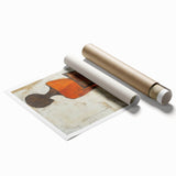 Figurative Abstract Art Prints – Minimalist Textured Seated Portrait